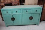 Code:D50<br/>Description:Blue Simple Sideboard<br/>Please call Laura @ 81000428 for Special Price<br/>Size:155X40X82Cm